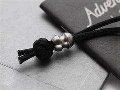 EDC Titanium Alloy Knife Lanyard Bead Paracord Pendant Keychain Bracelet DIYBead 07FC0E-D4 - KOEEK