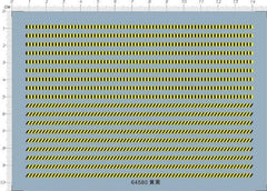 A6 10*14cm yellow black warning caution stripes Model markings Water Slide Decal 07FC0E-D4 - KOEEK