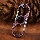 Titanium S Carabiner Clip Dual Spring Carabiner Snap Hook Keychain EDC 07FC0E-D4 - KOEEK