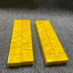 2pcs/Golden Nanmu Paperweight Pair 11-14.17in Solid Wood Calligraphy Decor 07FC0E-D4 - KOEEK