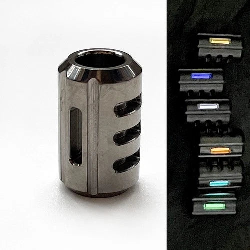 Titanium Knife Lanyard Bead Paracord Pendant Glow in the Dark 25 Years Life EDC 07FC0E-D4 - KOEEK