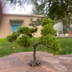 15cm Wire Scene Tree Decoration Mesh Model Tree Mini Landscape With Base 07FC0E-D4 - KOEEK