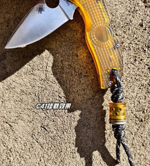 EDC Knife Lanyard Bead PEI +Titanium Necklace Paracord Pendant Bracelet Making 07FC0E-D4 - KOEEK