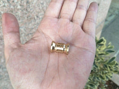 1PC Brass Knife Lanyard Bead Paracord Necklace Pendant Bracelet Making Bead EDC 07FC0E-D4 - KOEEK