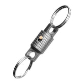 EDC 360 Degree Rotation Titanium Alloy Gimbal Keychain w Key Ring Car Keychains 07FC0E-D4 - KOEEK