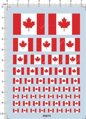 1/35 1/72 4-20mm Canada National flag Car Military Model Markings Water Decal 07FC0E-D4 - KOEEK