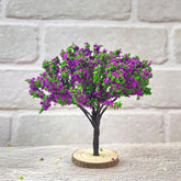 7cm Sand Table Model Tree Handmade Park Scene Tree Purple Flower Tree 07FC0E-D4 - KOEEK