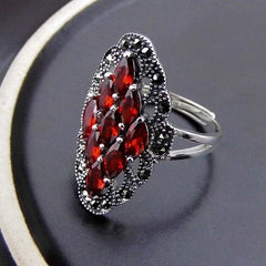 Vintage Classic Adjustable Open Ring Womens Fashion Statement Finger Ring 07FC0E-D4 - KOEEK