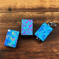 Titanium Alloy Knife Lanyard Bead Cubic Paracord Pendant Multicolor Zip Pull EDC 07FC0E-D4 - KOEEK