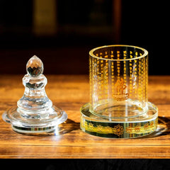 Buddhism 5.9"in Crystal Stupa Pagoda Sarira Bodhi Stupa Shrine Altar Decor 07FC0E-D4 - KOEEK