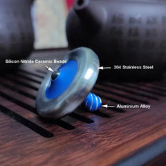 EDC Finger Spinning Top Aluminium Stainless Steel Ceramic Bead Precision Toy 07FC0E-D4 - KOEEK