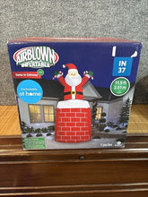 Gemmy 11.5 Ft Giant Santa In Chimney LED Lighted Airblown Inflatable #2 GEMMY - KOEEK