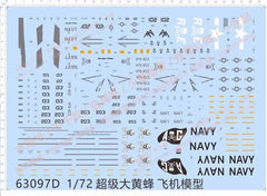 1/72 F/A-18C Super Hornet VFA-103 Warhawks JOLLY ROGERS Model Water Slide Decal 07FC0E-D4 - KOEEK