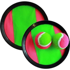 Toss & Catch Game Set 2 Velcro Catch Discs 7.3" & Ball Outdoor Kids Sports Toy VELCRO - KOEEK