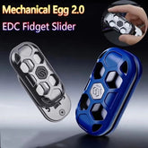 Novel Mechanical Egg 2.0 EDC Fidget Toy Stylish Hollow Metal Push Fidget Slider 07FC0E-D4 - KOEEK
