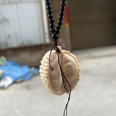 Resin Durian Feng Shui Pendant Car Hanging Ornament Hand-Carved Piece 07FC0E-D4 - KOEEK