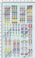 1:700 WWII Japan IJN Naval signal FLAGS AND PENNANTS Navy Model Water Decal 934 07FC0E-D4 - KOEEK