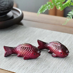 1 Pair Creative Tea Pet Ornaments Colour Changing Year Prosperity Tea Accessorie 07FC0E-D4 - KOEEK