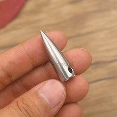 Solid TC4 Titanium Alloy Keychain Necklace Pendant Outdoor Survival EDC WR-III 07FC0E-D4 - KOEEK