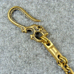 Handmade Solid Brass Bag Wallet Chain Fob Pants Chain Key Chains 50cm 07FC0E-D4 - KOEEK