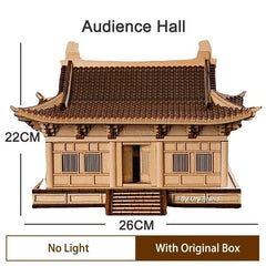 3D DIY Wooden House Chinese Traditional Puzzle with Light Building 07FC0E-D4 - KOEEK