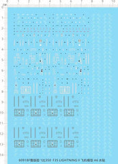 1/350 USS Kennedy CV-67 Carrier-based F-35 Lighting II Fighter Water Slide Decal 07FC0E-D4 - KOEEK