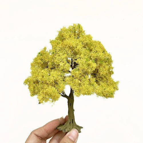 23cm Wire Artificial Ginkgo Tree Miniature Model DIY Craft Decoration 07FC0E-D4 - KOEEK