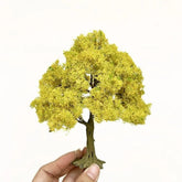 23cm Wire Artificial Ginkgo Tree Miniature Model DIY Craft Decoration 07FC0E-D4 - KOEEK