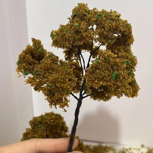 15cm Model Wire Tree Mini Landscape Diorama Material Handmade Dry Yellow 07FC0E-D4 - KOEEK