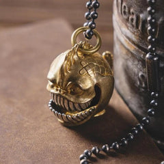 Piranha Bell Pendant Fun Metal Keychain Bag Charm Keyring Decor 07FC0E-D4 - KOEEK