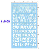 2-8MM Modern Style 0-9 Digital sci-fi Military Figure Model Markings Water Decal 07FC0E-D4 - KOEEK