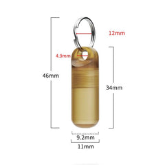 PEI ULTEM Pocket Waterproof Pill Case Holder Organizer Box Container Keychain 07FC0E-D4 - KOEEK