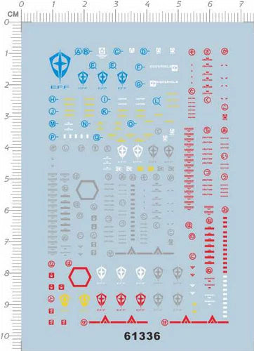 Detail Up 1/100 MG Age-1 Normal red GDM Model Kit Markings Water Slide Decal 07FC0E-D4 - KOEEK