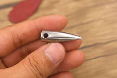 Solid TC4 Titanium Alloy Keychain Necklace Pendant Outdoor Survival EDC WR-III 07FC0E-D4 - KOEEK