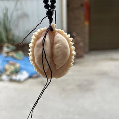 Resin Durian Feng Shui Pendant Car Hanging Ornament Hand-Carved Piece 07FC0E-D4 - KOEEK