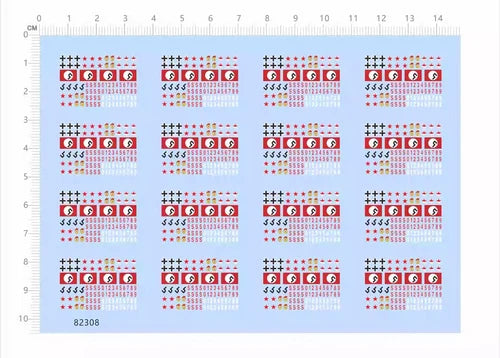 1/100 Russia Germany USSR CCCP Tank Panzer Numbers Military Insignia Water Decal 07FC0E-D4 - KOEEK