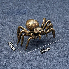 Animal Figurines Brass Spider Figurine Statue House Office Table Decoration Toys 07FC0E-D4 - KOEEK