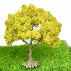 23cm Wire Artificial Ginkgo Tree Miniature Model DIY Craft Decoration 07FC0E-D4 - KOEEK