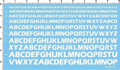 White Different Scale Military Letters Characters FONTS 9-1 Water Slide Decal 07FC0E-D4 - KOEEK