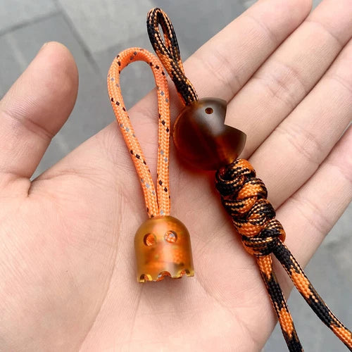 EDC Ultem PEI Parachute Cord Knife Bead Keychain Pendant Lanyard DIY Tool 07FC0E-D4 - KOEEK