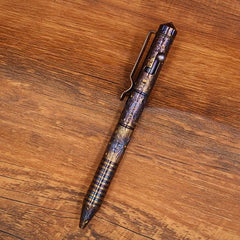 Handmade Titanium Bolt Action Ballpoint Pen EDC Signing Writing Pocket Pen Gift 07FC0E-D4 - KOEEK