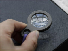 EDC Titanium Alloy Magnifier Glass Convex Lens Outdoor Portable Multi Tool 07FC0E-D4 - KOEEK