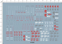 Super Detail Up HG 1/144 Scale rx-78-2 GDM Model Kit Water Slide Decal 07FC0E-D4 - KOEEK