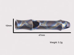 Hot Outdoor Titanium Alloy Keychain Safety Whistle Necklace Lanyard Survival EDC 07FC0E-D4 - KOEEK