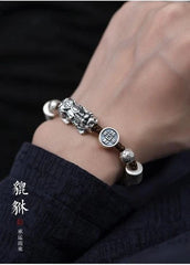 Pixiu Bracelet Men Women Wealth Charm Bracelet Feng Shui Beads Gift 07FC0E-D4 - KOEEK