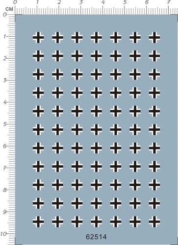 Detail Up 1/72 WWII German Military Tank Markings Model Kit Water Slide Decal 07FC0E-D4 - KOEEK