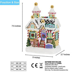 Christmas Lighted Gingerbread House Decor - Christmas Collectible Cookie 07FC0E-D4 - KOEEK