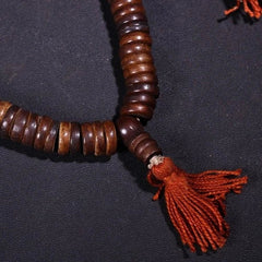 Tibetan 108 Beads Mala Bracelet 10mm Buddhist Prayer Bead Necklace Vintage Gift 07FC0E-D4 - KOEEK