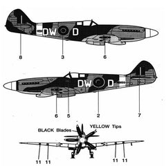 1/48 WWII UK RAF SUPERMARINE SPITFIRE MARK XIV Fighter RB159 Water Slide Decal 07FC0E-D4 - KOEEK