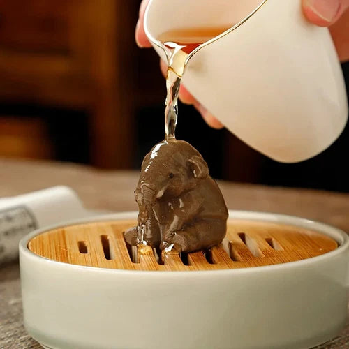 ChineseTea Pets Tea Ceremony Kung Fu Clay Figures Tea Pet Tea Set Decoration 07FC0E-D4 - KOEEK